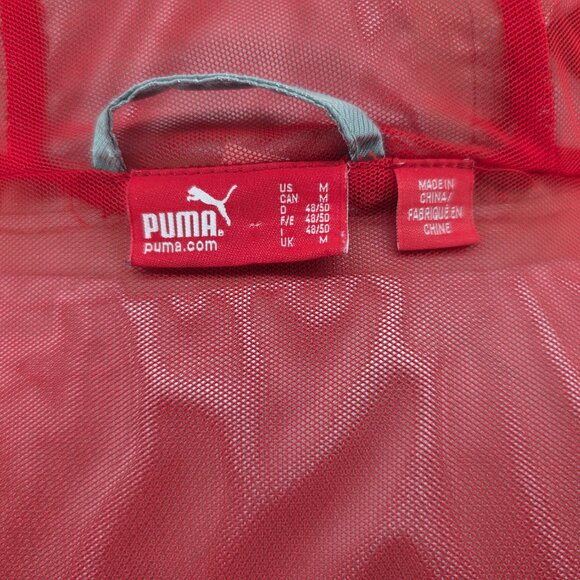 Puma Red Bull Racing Team Rain Silver Vintage Jacket Men’s Sz Medium - Picture 11 of 15